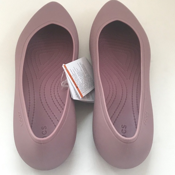 CROCS Brooklyn Pointed Toe Flat Cassis Slip On Ballet Flat Women’s Size 11 - Picture 11 of 16